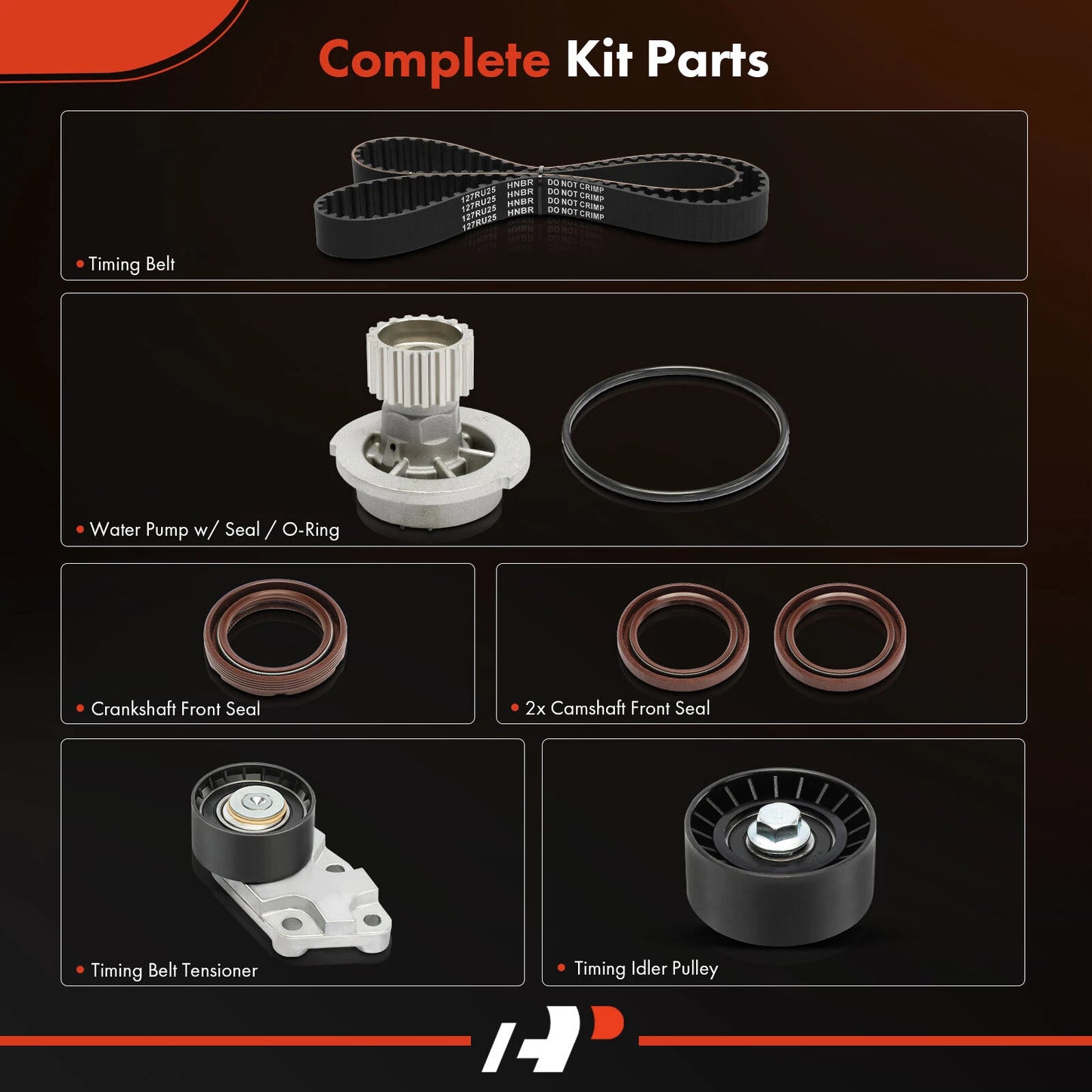 7x Timing Belt & Water Pump Kit for Chevrolet Aveo (2004–2011)