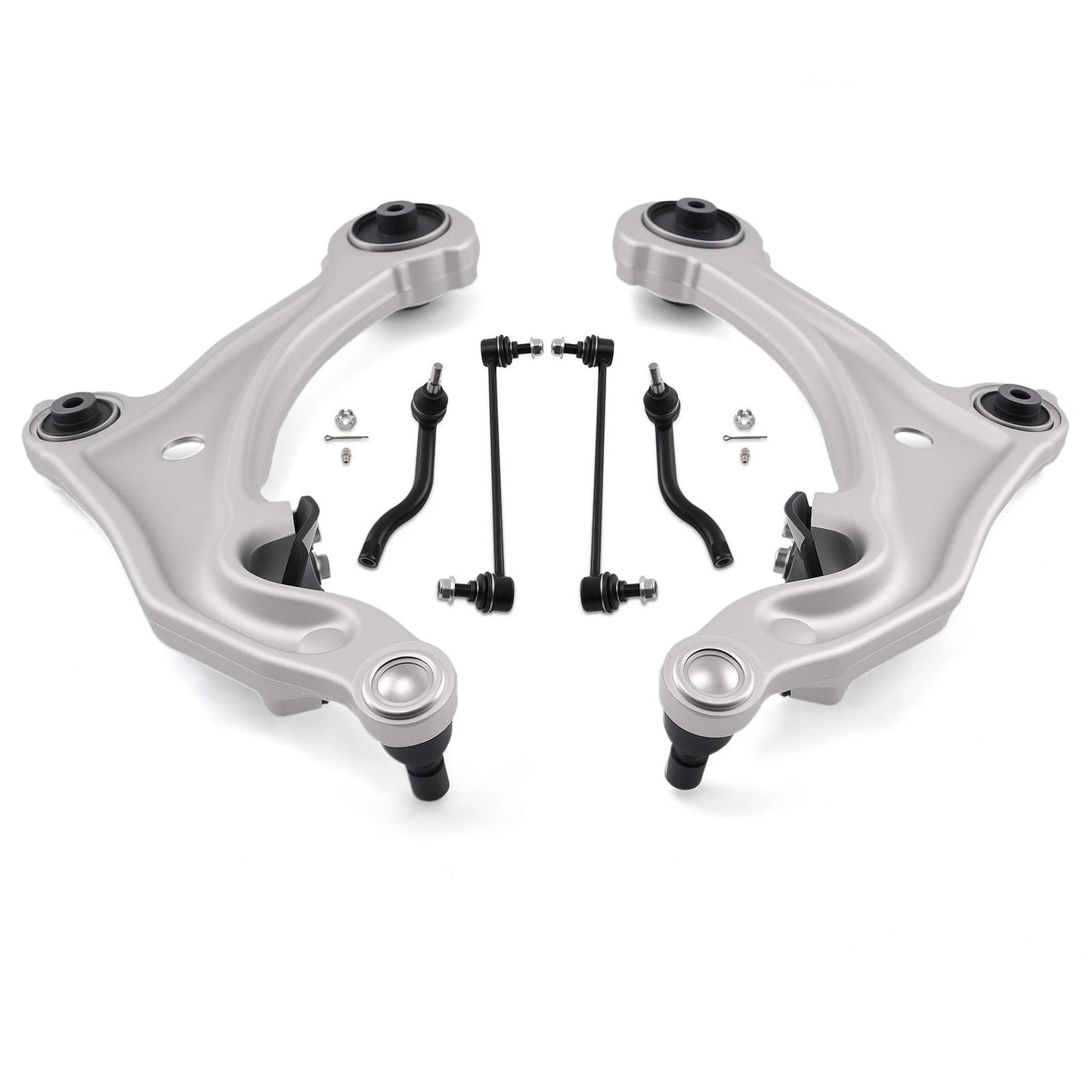 Front Lower Control Arms Outer Tie Rods Sway Bar Links for Nissan Murano (2009–2014)