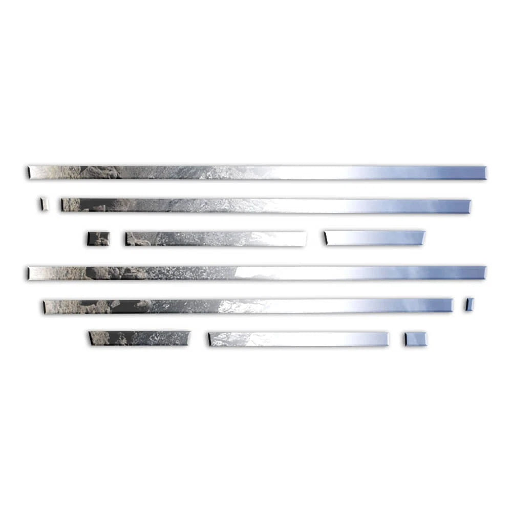 Accent Trim Set 12pc 1-1/4 Inch for 2014-2018 Chevy Silverado Crew Bed