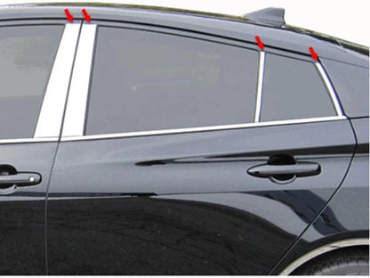 8pc. Luxury FX Stainless Steel Pillar Post Trim for 2016-2022 Toyota Prius