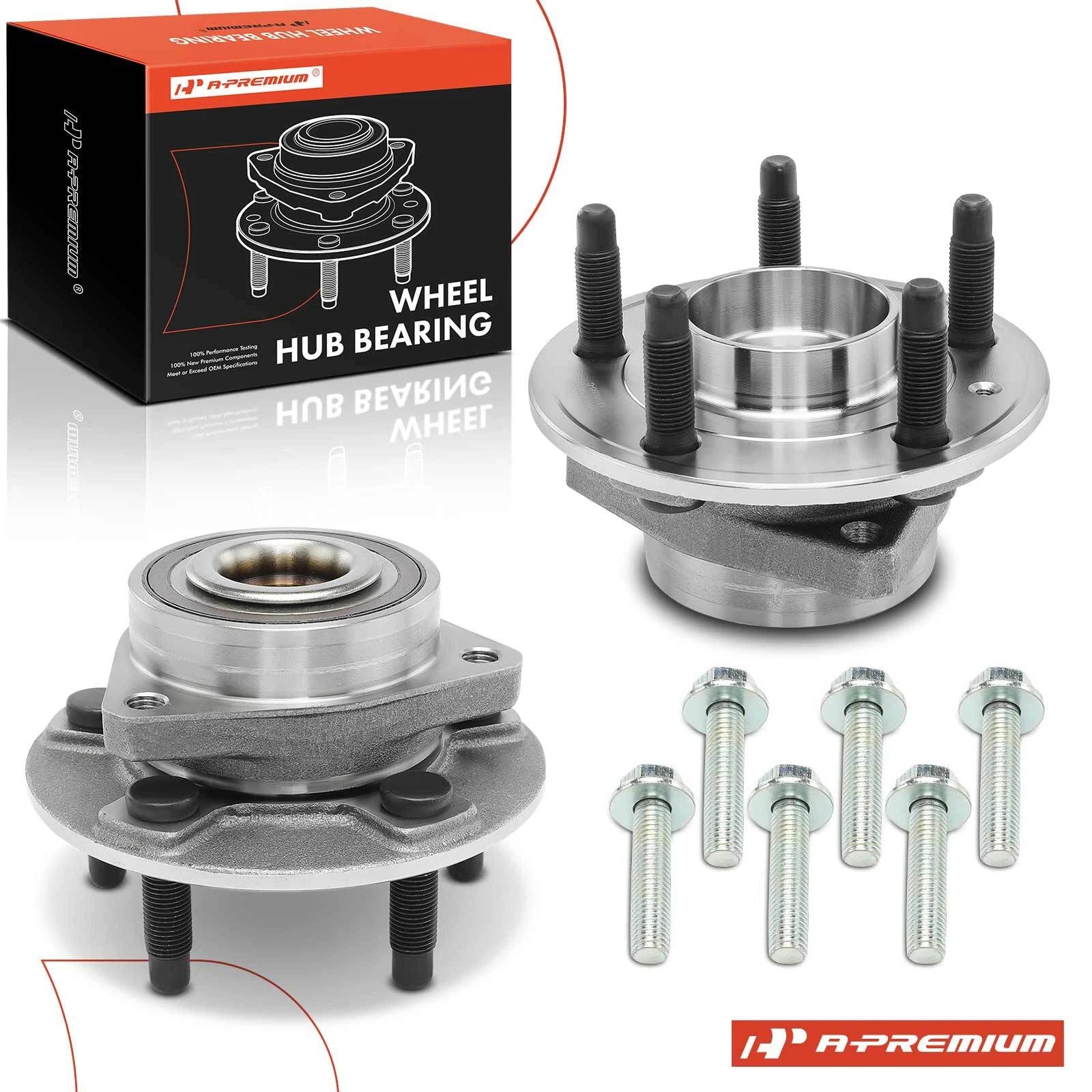2X Wheel Hub & Bearing Assembly for Chevy Equinox Impala (2005–2020)