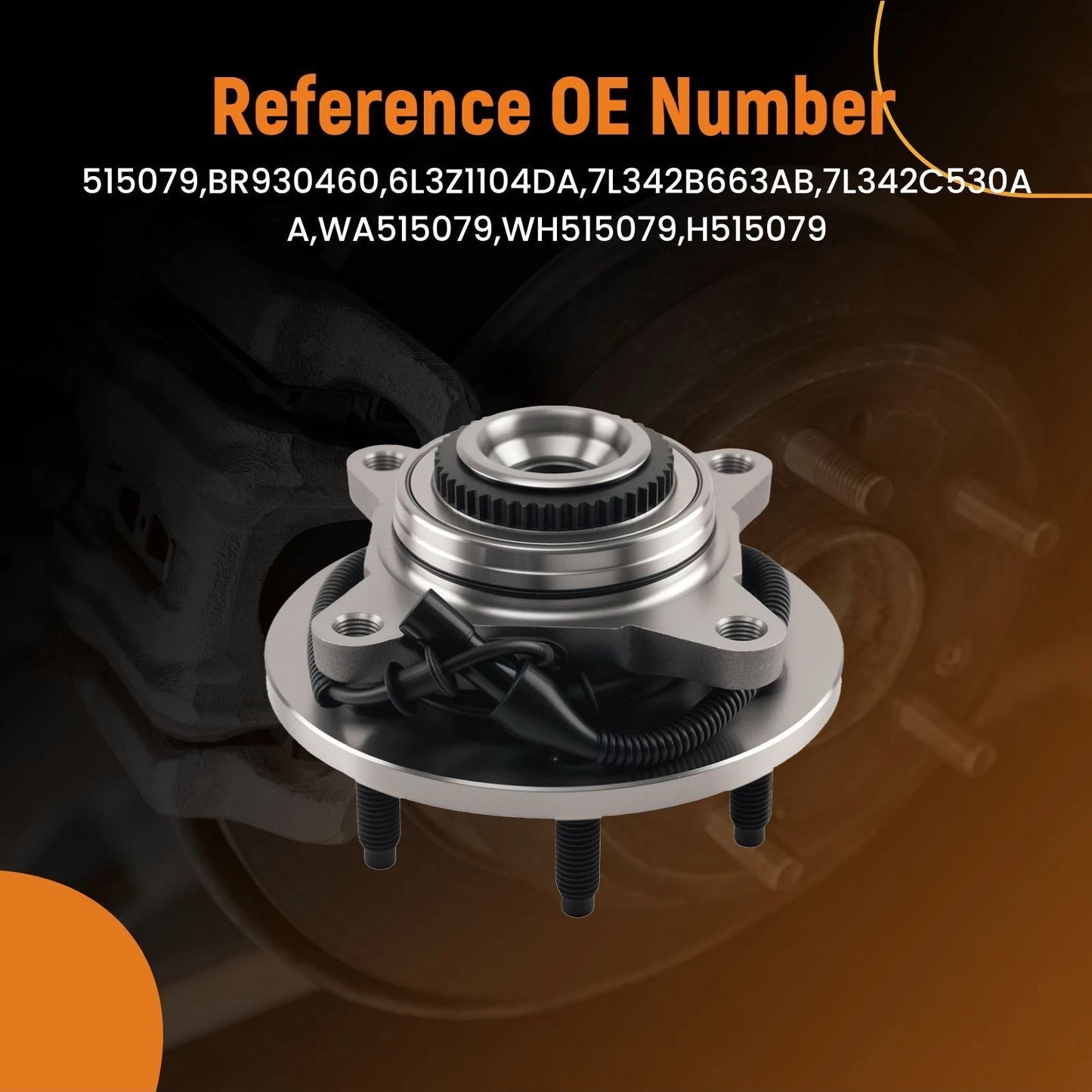 Front Wheel Hub Assembly for Ford F-150 4WD (2004–2008) 6 Stud (WH515079)