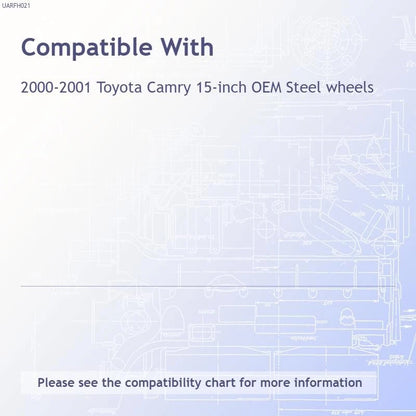 12 Spoke Push-On Wheel Cover Hubcaps Set for Toyota Camry (2000–2001)
