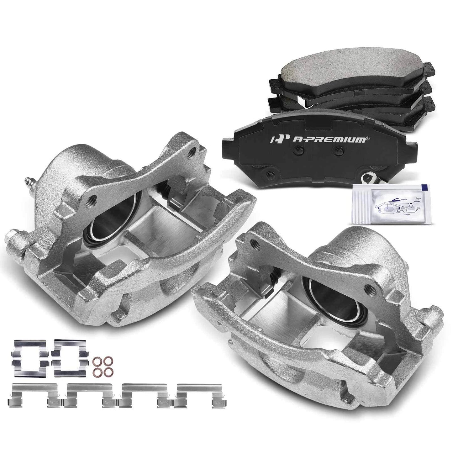 6x Front Brake Caliper & Pad for Chevrolet Impala (2000–2016)