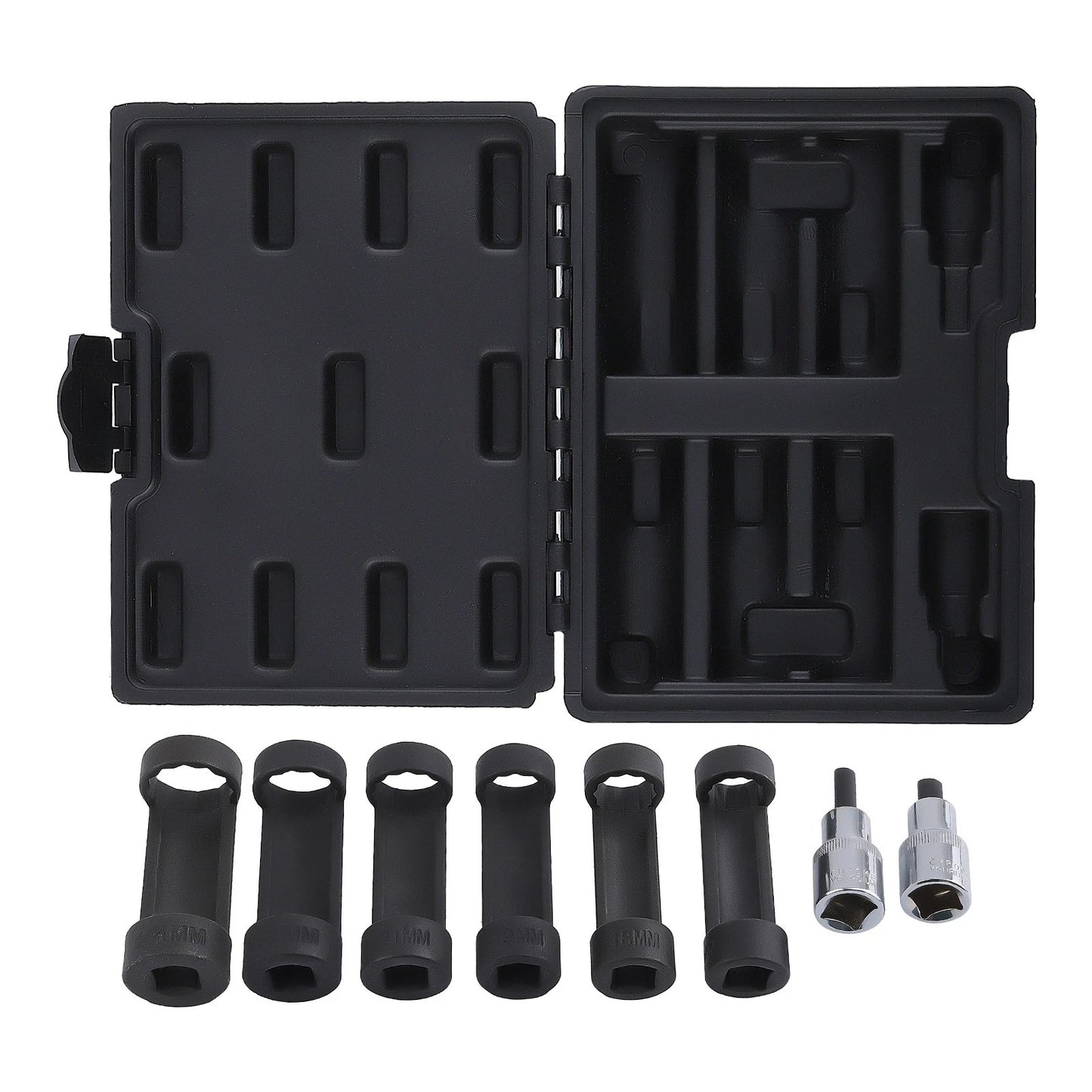 8PC Strut Nut Socket Set for 18-24mm 1/2" Drive Universal 