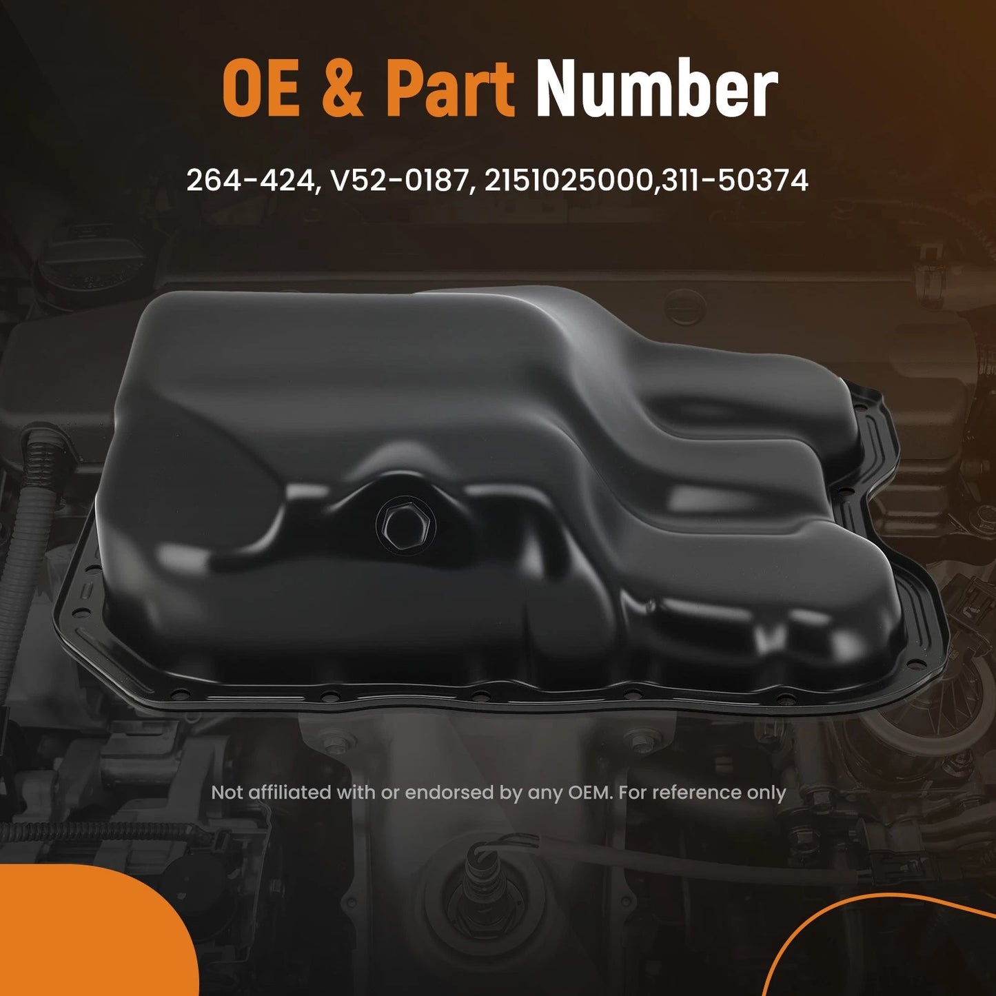 Engine Oil Pan Kit for Kia Forte (2010–2013) 2.0L Sedan Koup