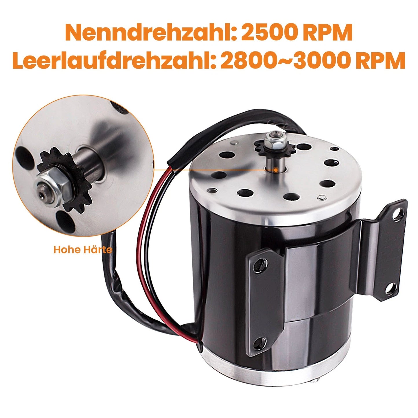 500W 24V DC Electric Motor for Scooter Go-Kart Minibike DIY (MY ZY 1020, 2010–2019)