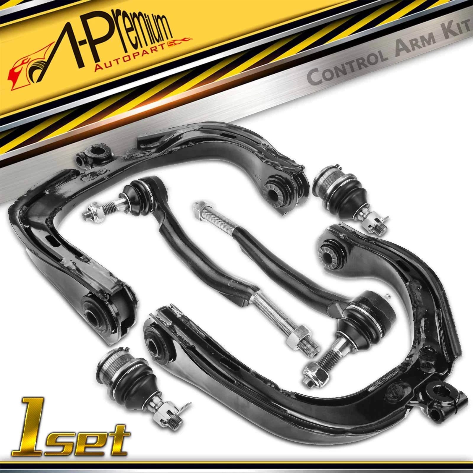 6x Front Control Arm & Tie Rod End for Chevrolet Trailblazer (2002–2009)