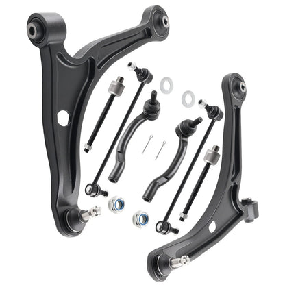 8x Front Lower Control Arms Sway Bar Tie Rods for 2001-2005 Honda Pilot