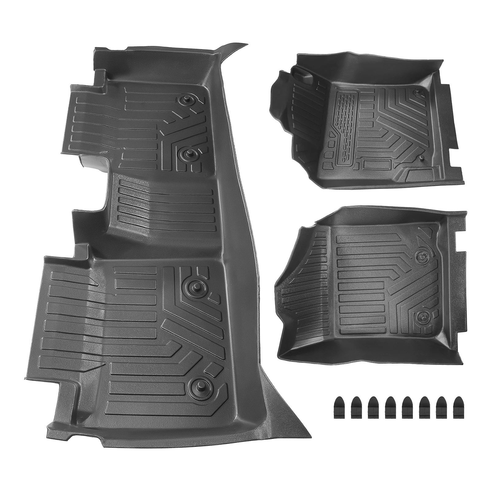 Floor Mats for Toyota Camry (2007–2011) Front & 2nd Row TPE Rubber Set