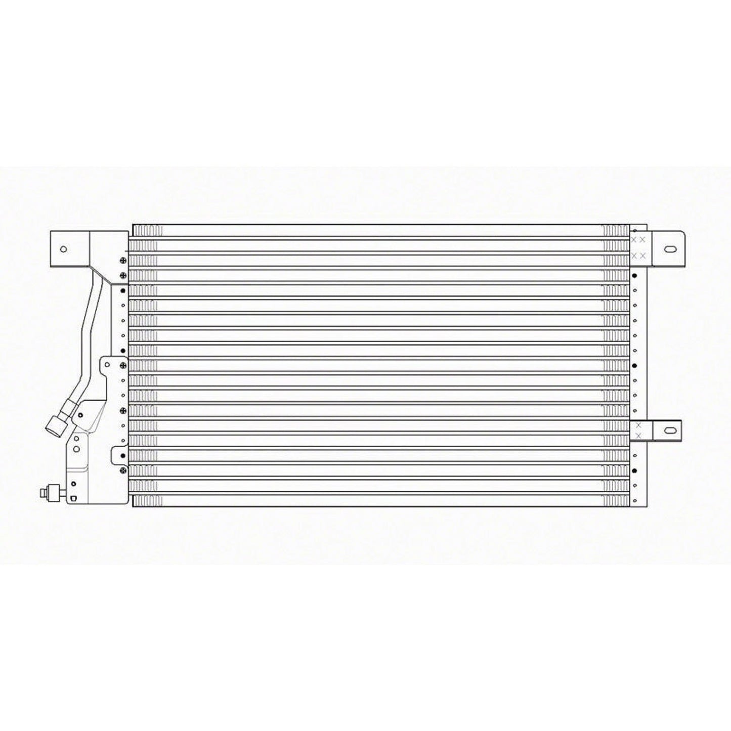 Replacement A/C Condenser Repair Part For 1997-2005 Mercury Sable
