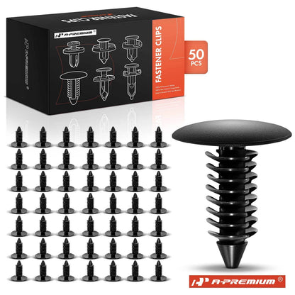 50Pcs 8mm Nylon Radiator Fender & Bumper Shield Retainers for Ford GMC