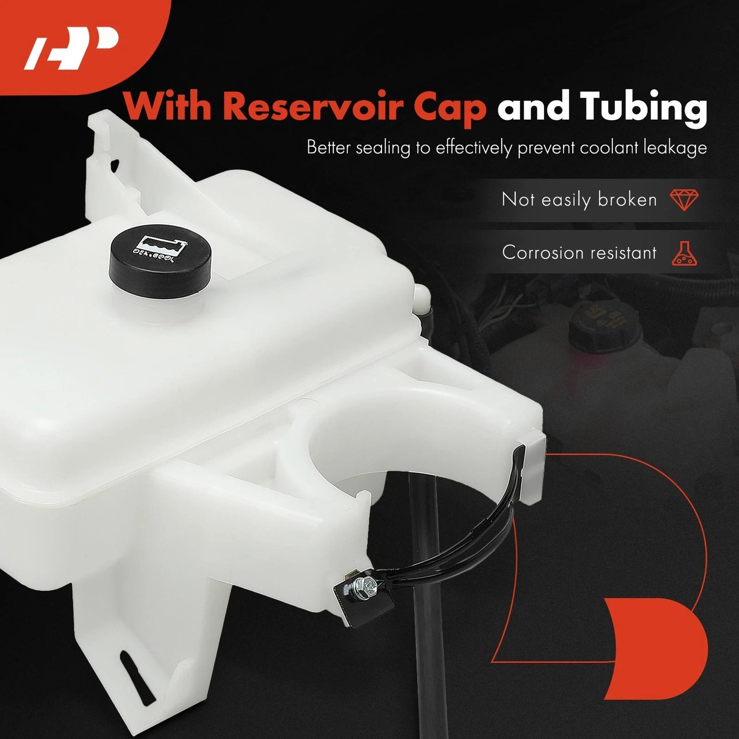 Coolant Reservoir with Cap & Hose for Chevrolet Trailblazer (2002–2009)