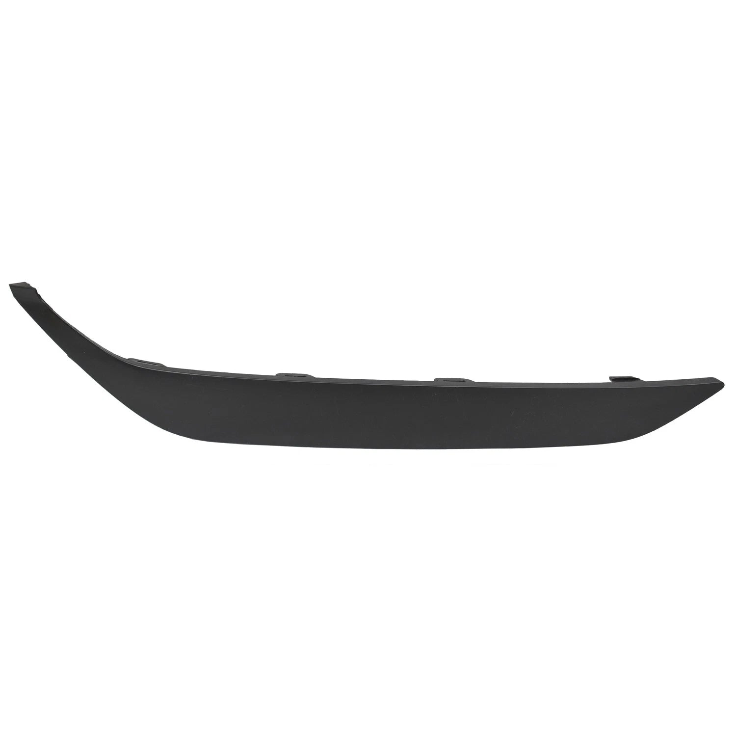 Replacement Black Gloss/Painted Front Passenger Side Lower Bumper Cover Molding