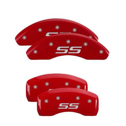 Front and Rear Red SS Caliper Covers for Chevy Monte Carlo (2000–2005)