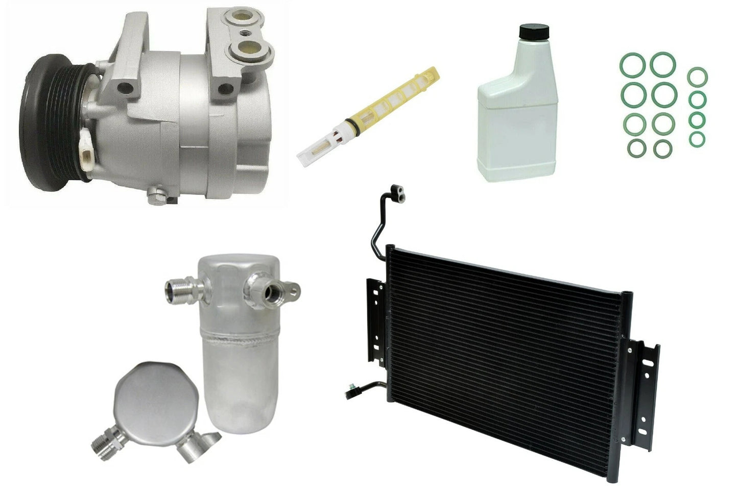 AC Compressor Kit Replacement with Condenser for Chevrolet Captiva (2006–2018)