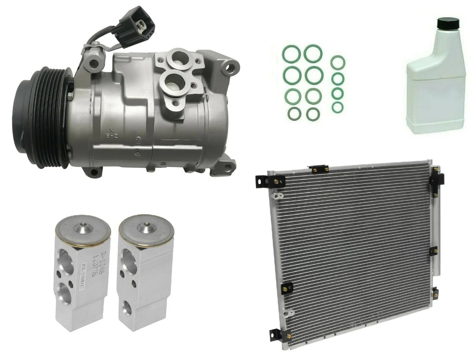 A/C Compressor Kit Replacement With Condenser for Mazda BT-50 (2007–2011)