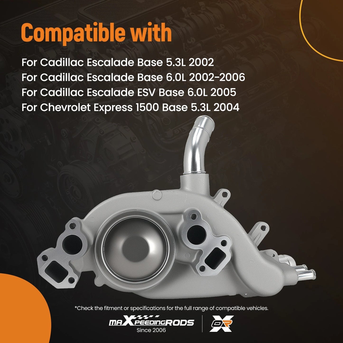 Engine Water Pump for Chevy Express Savana Vans (2003–2007)