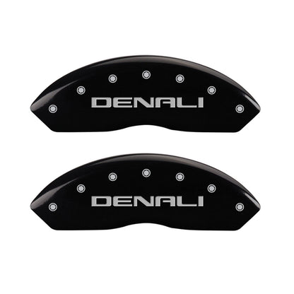 Caliper Covers Set of 4 Black Front for GMC Acadia (2017–2020)