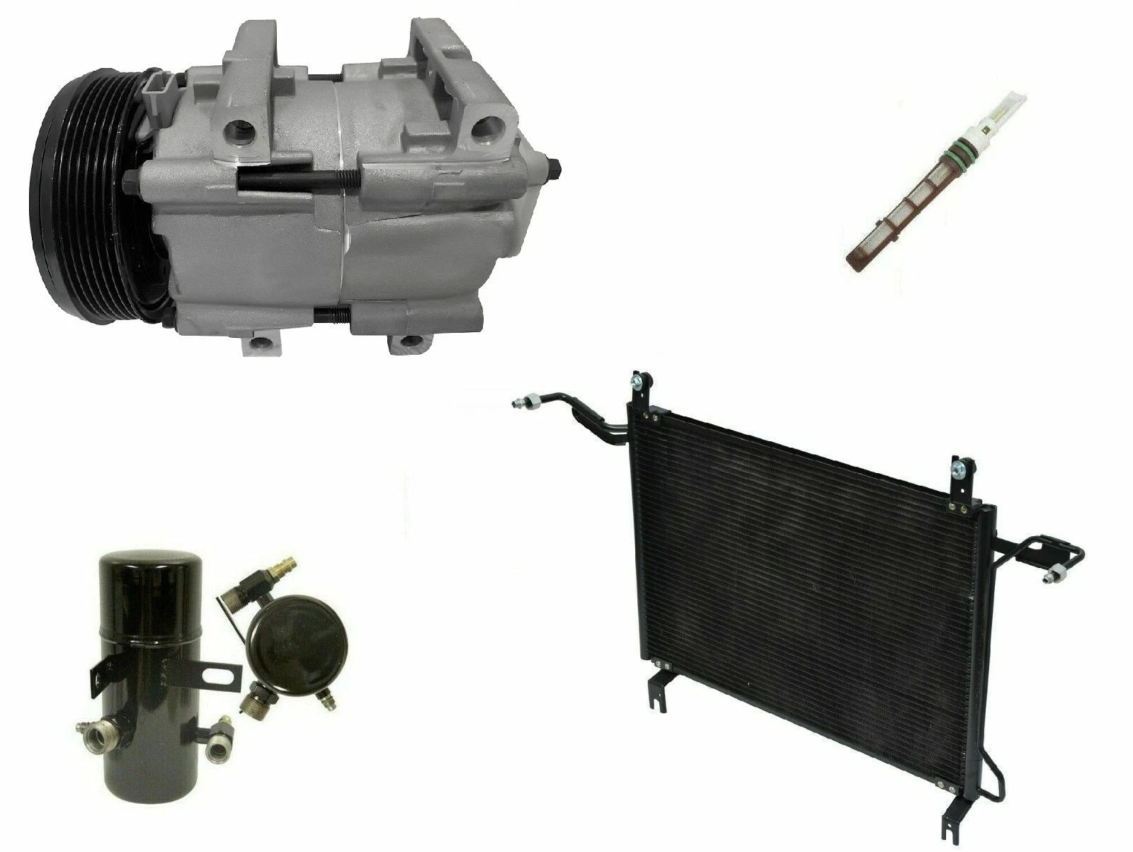 A/C Compressor Kit With Condenser for Ford F-250 F-350 (1996–1997)