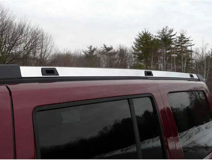 2pc. Luxury FX Chrome Roof Rack Trim w/3 Holes for 2006-2010 Jeep Commander