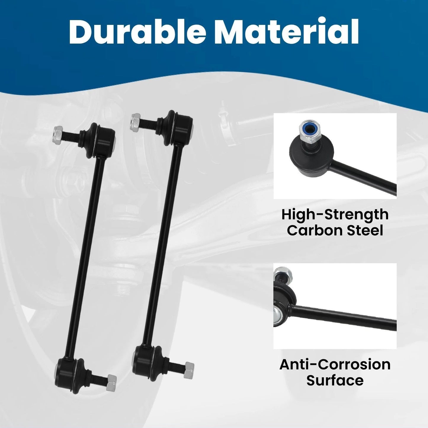 Front Left/Right Stabilizer Bar End Links Kit for Ford Focus (2000–2011)