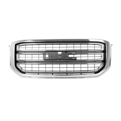 Replacement Black Chrome Plastic Front Grille For 2015-2020 GMC Yukon