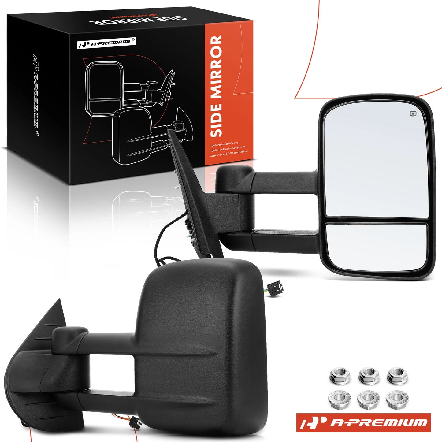 2X Power Towing Mirrors for Silverado 1500 (2007–2013)