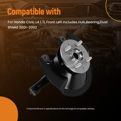 Front Left Driver Side Steering Knuckle Assembly for Honda Civic (2001–2002)