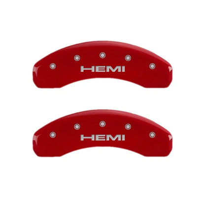 Brake Caliper Covers Set of 4 Engraved Hemi for 2022–2024 Jeep Wagoneer