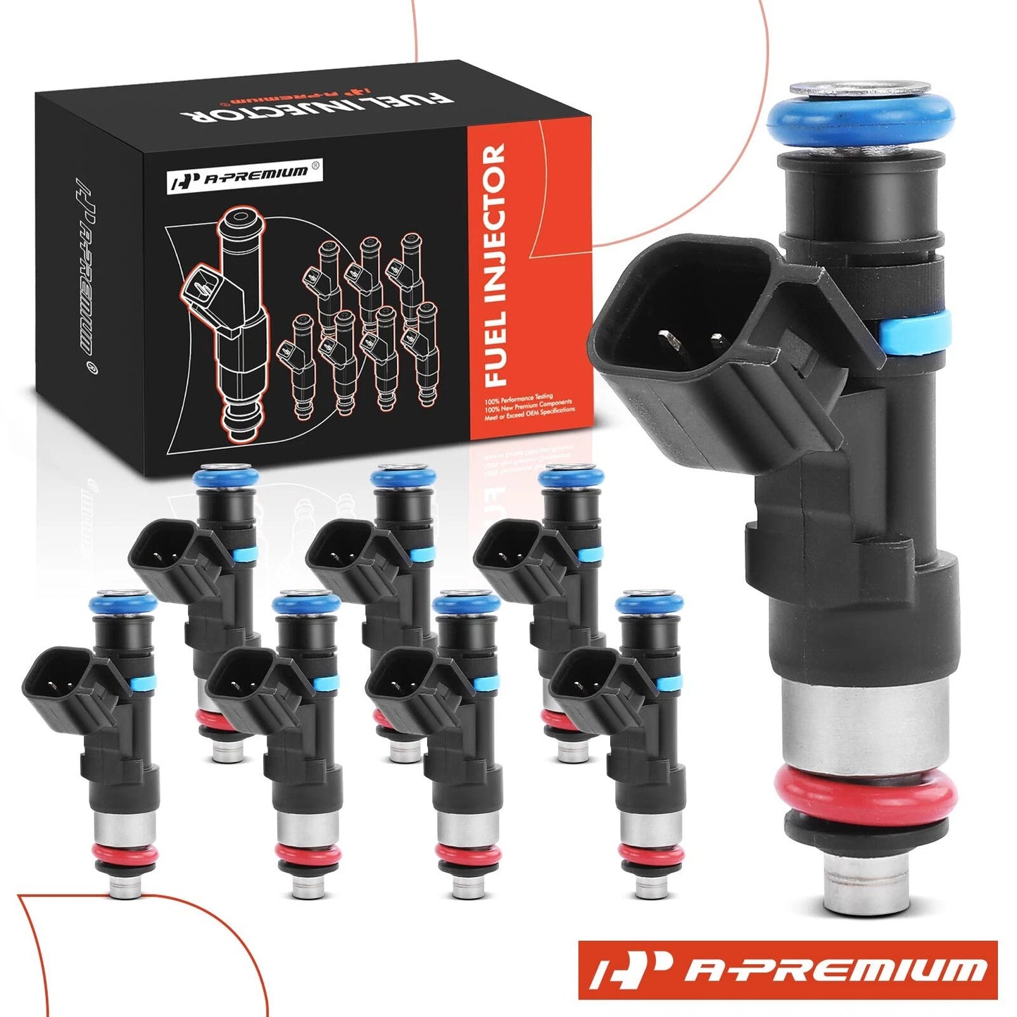 8x Fuel Injector for Cadillac CTS Chevy Corvette Trailblazer Pontiac (2003–2019)