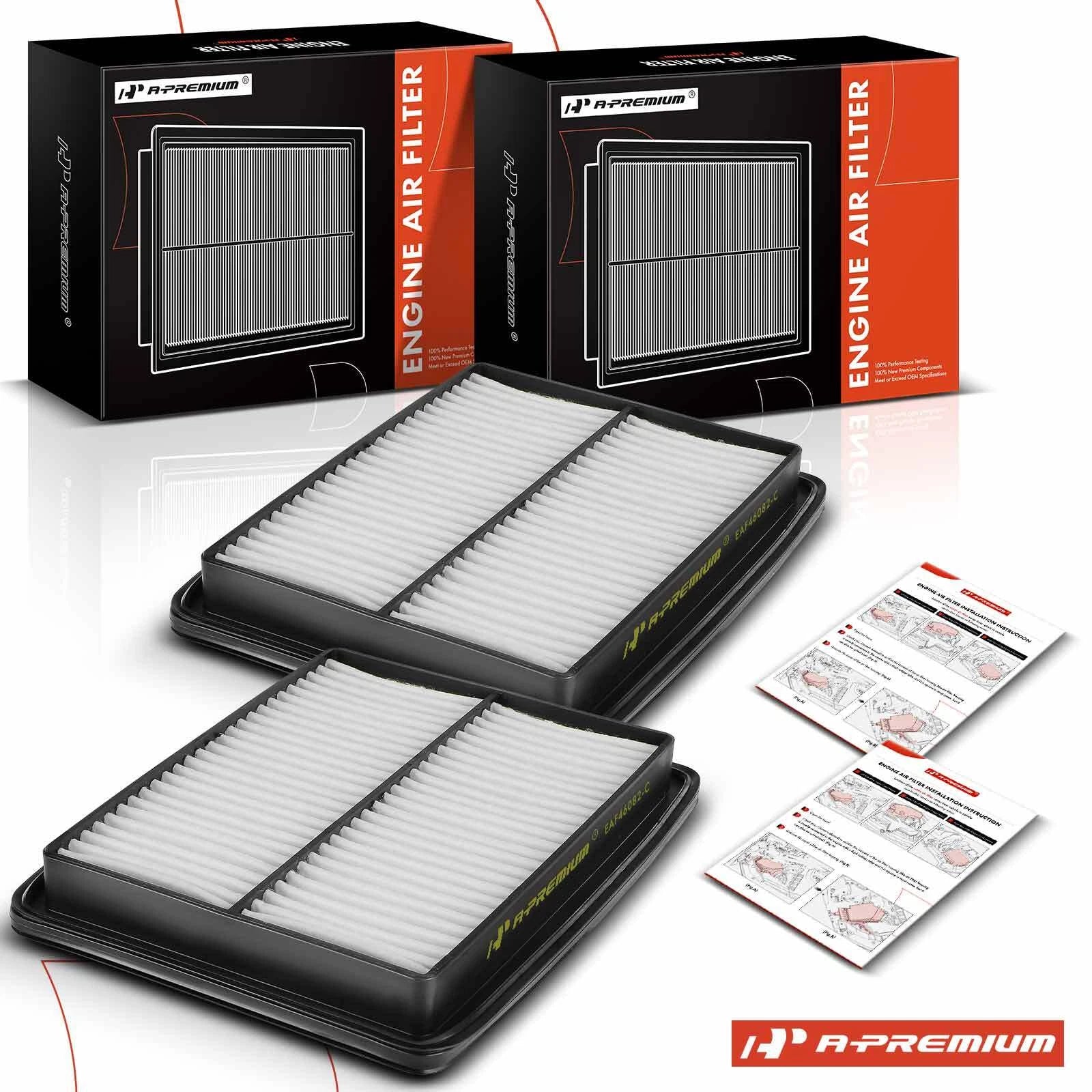 2X Engine Air Filter for Chevrolet Tracker (1989–1991) Suzuki Sidekick (1989–1995)