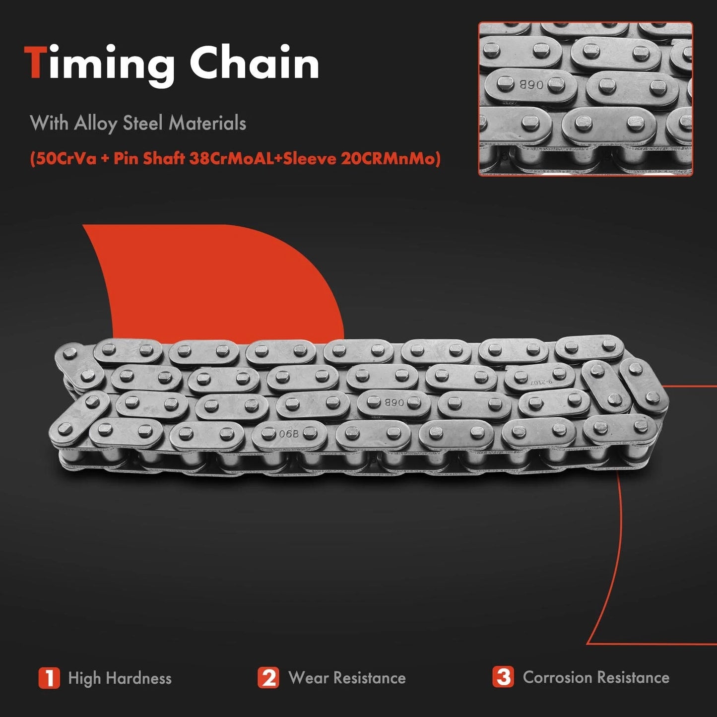 4X Timing Chain Kit for Chevy Silverado 1500 (2007–2012) GMC Sierra 1500