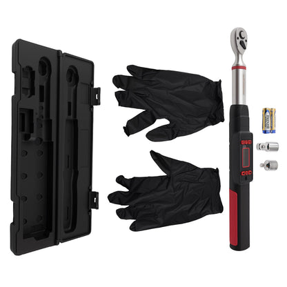 3/8-In LED Digital Torque Wrench for 1/2-In and 1/4-In Kits (5–50Nm)