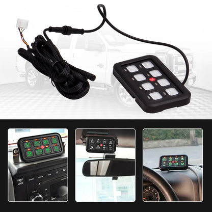 8 Gang Switch Panel for Universal Off-Road Truck UTV ATV RV (12–24V)