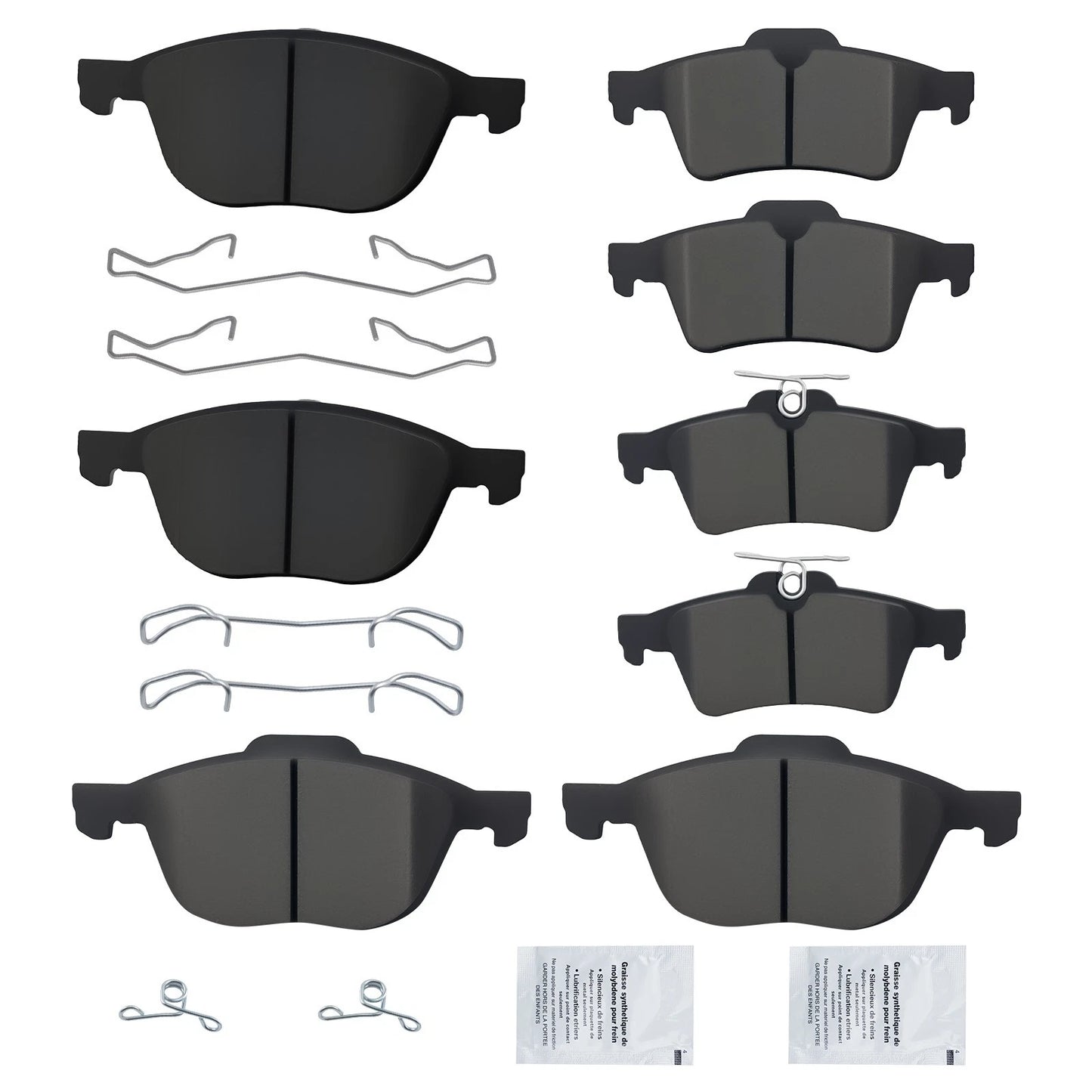 Front Rear Ceramic Brake Pads Set for Ford Escape and Focus (2013–2018)