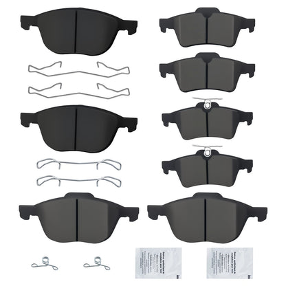 Front Rear Ceramic Brake Pads Set for Ford Escape and Focus (2013–2018)