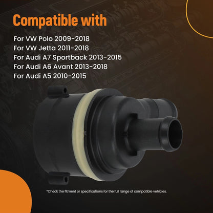 Electric Water Pump for VW Audi Skoda Jetta (2010–2018) Bolt-On 3-Pin