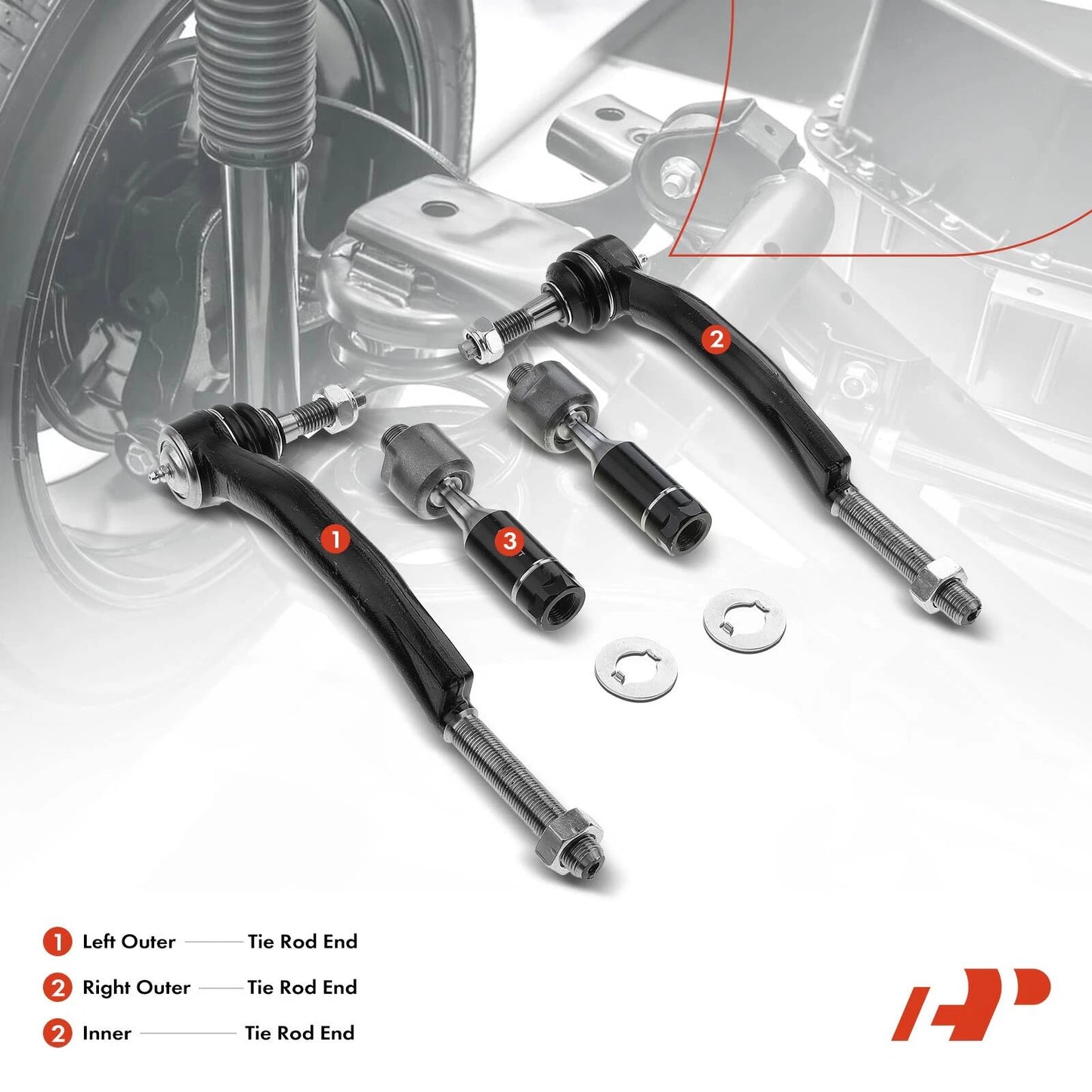 7x Rack and Pinion Hub Bearing Tie Rod End Kit for Chevy Isuzu