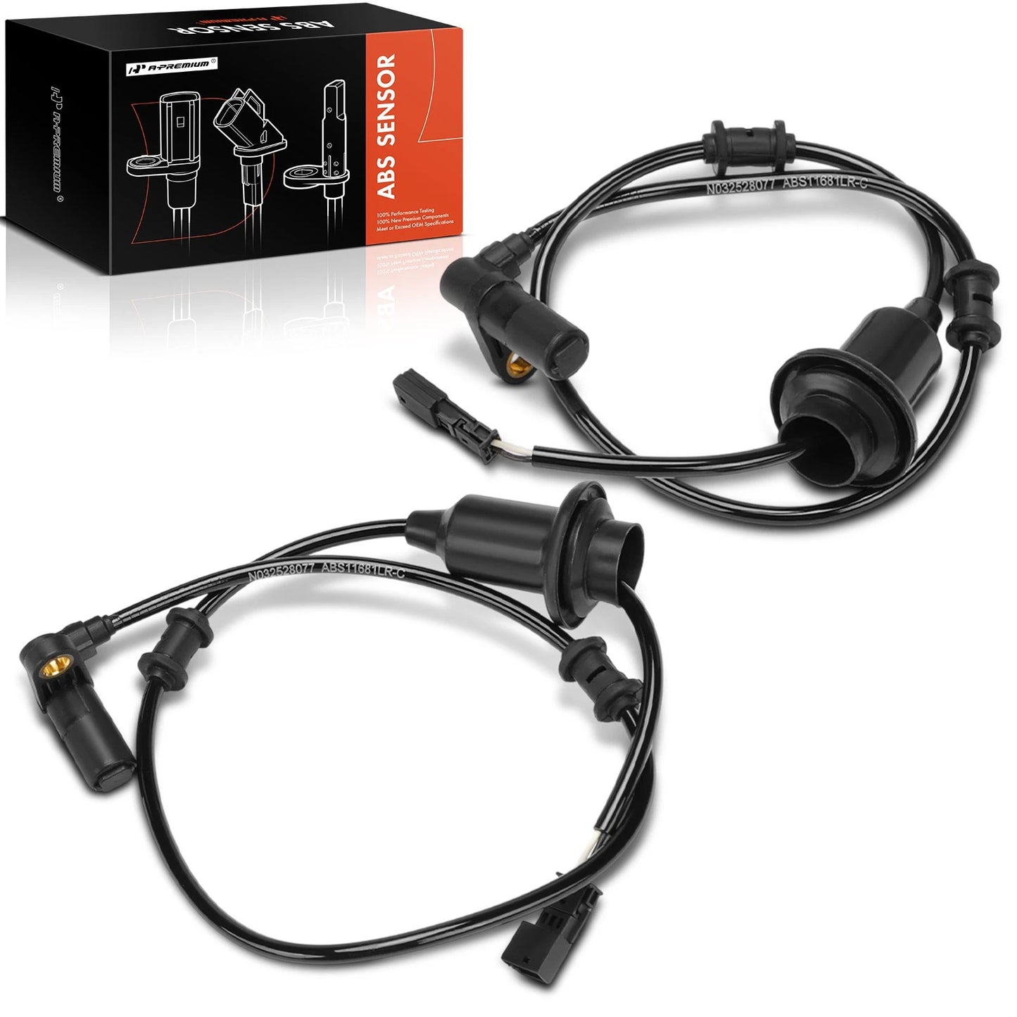 2X Rear ABS Wheel Speed Sensor for Mercedes-Benz S430 S500 (2000–2003)