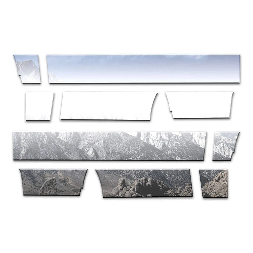 Chrome Rocker Panel Set 10pc for Ford F150 Regular Cab (2009–2014)