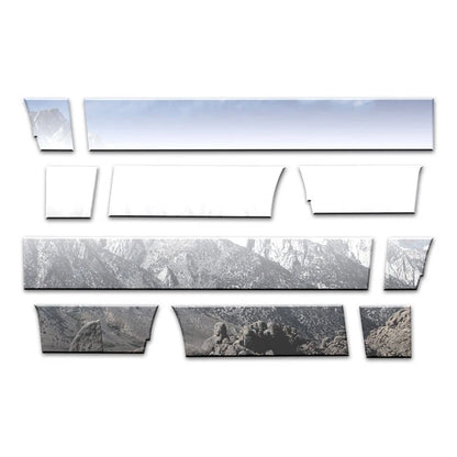 Chrome Rocker Panel Set 10pc for Ford F150 Regular Cab (2009–2014)