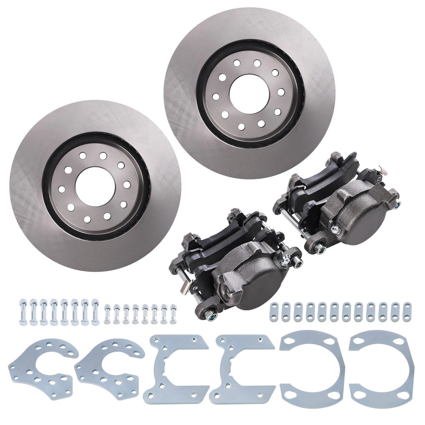 Brake Conversion System for Ford 9" Axle Big Bearing w/ Caliper & Hardware (1970–1979)