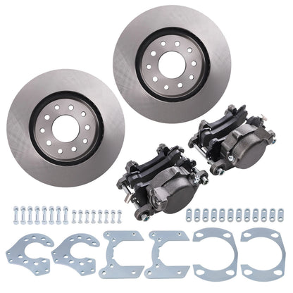 Brake Conversion System for Ford 9" Axle Big Bearing w/ Caliper & Hardware (1970–1979)