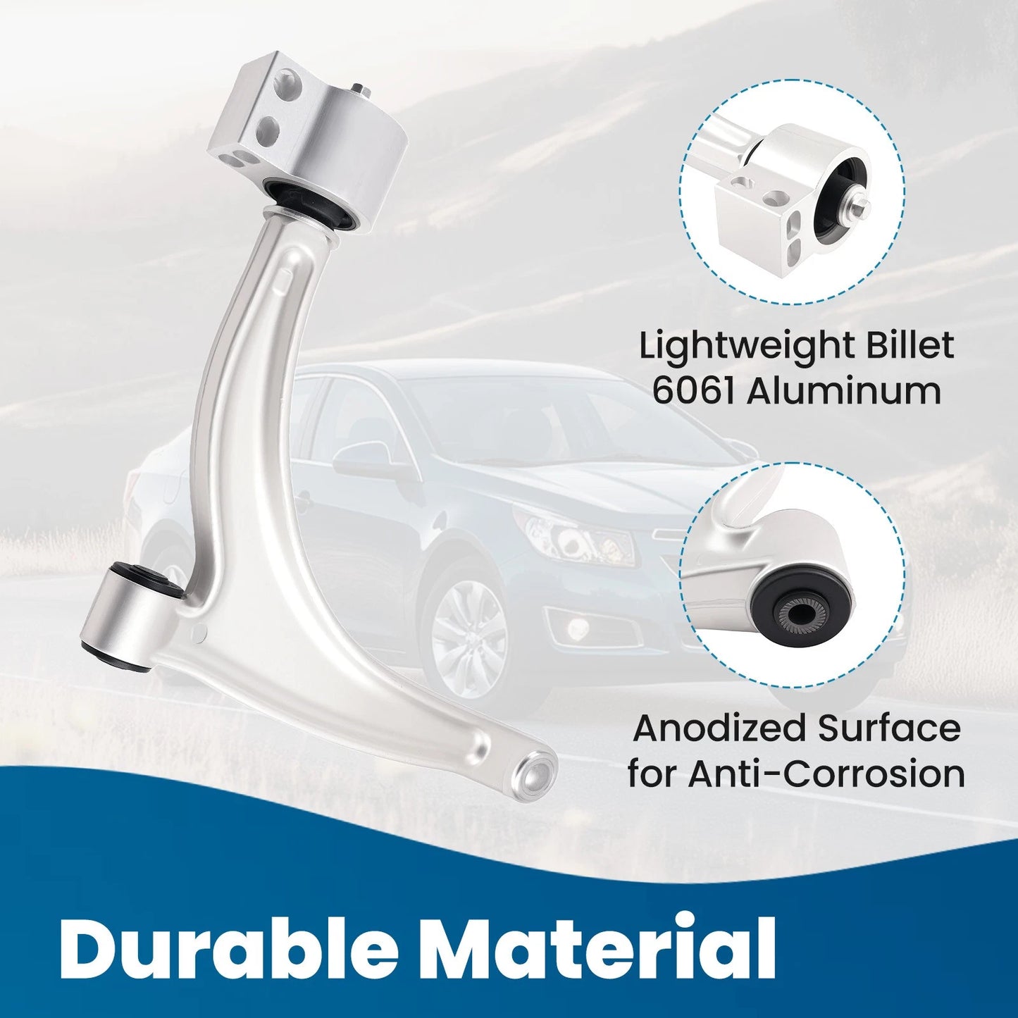 Front Right Lower Control Arm with Ball Joints for 2004-2012 Chevrolet Malibu Aura
