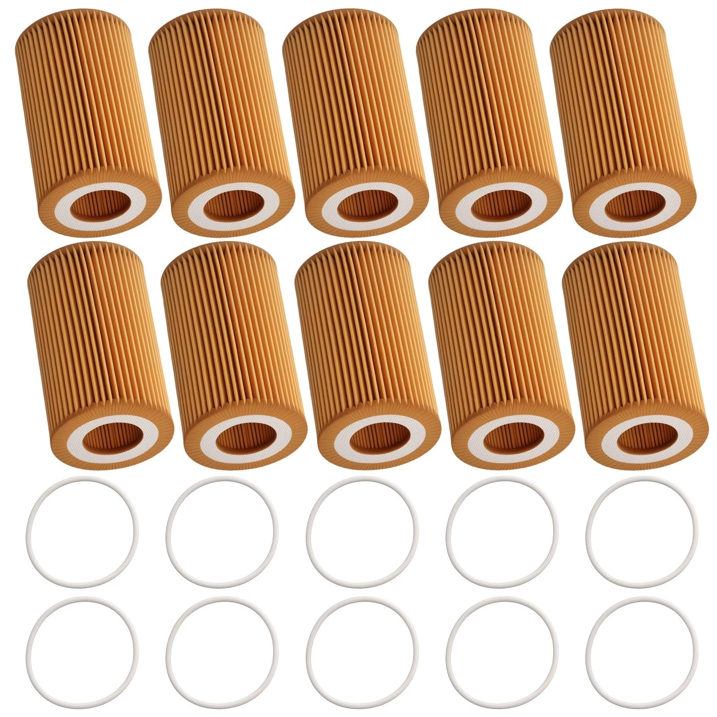 10x Engine Oil Filter for Audi A6 A7 A8 (2015–2018)