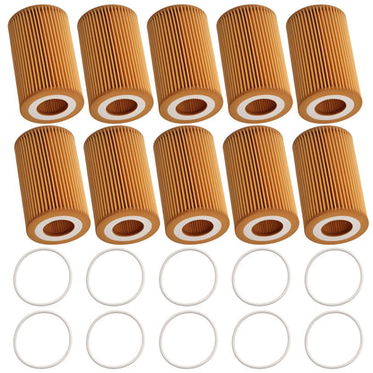 10x Engine Oil Filter for Audi A6 A7 A8 (2015–2018)