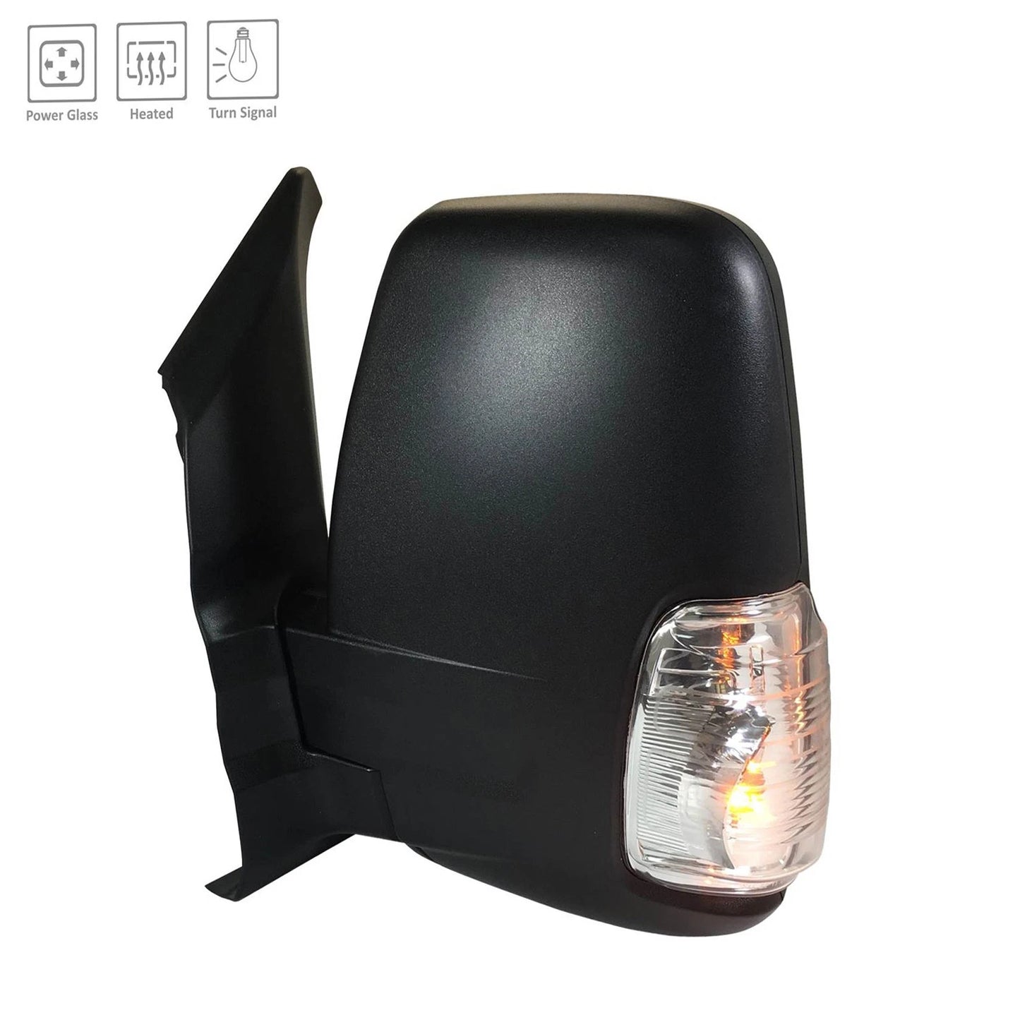 Driver Side Power Door Mirror Replacement Textured for Ford F150 (2009–2014)
