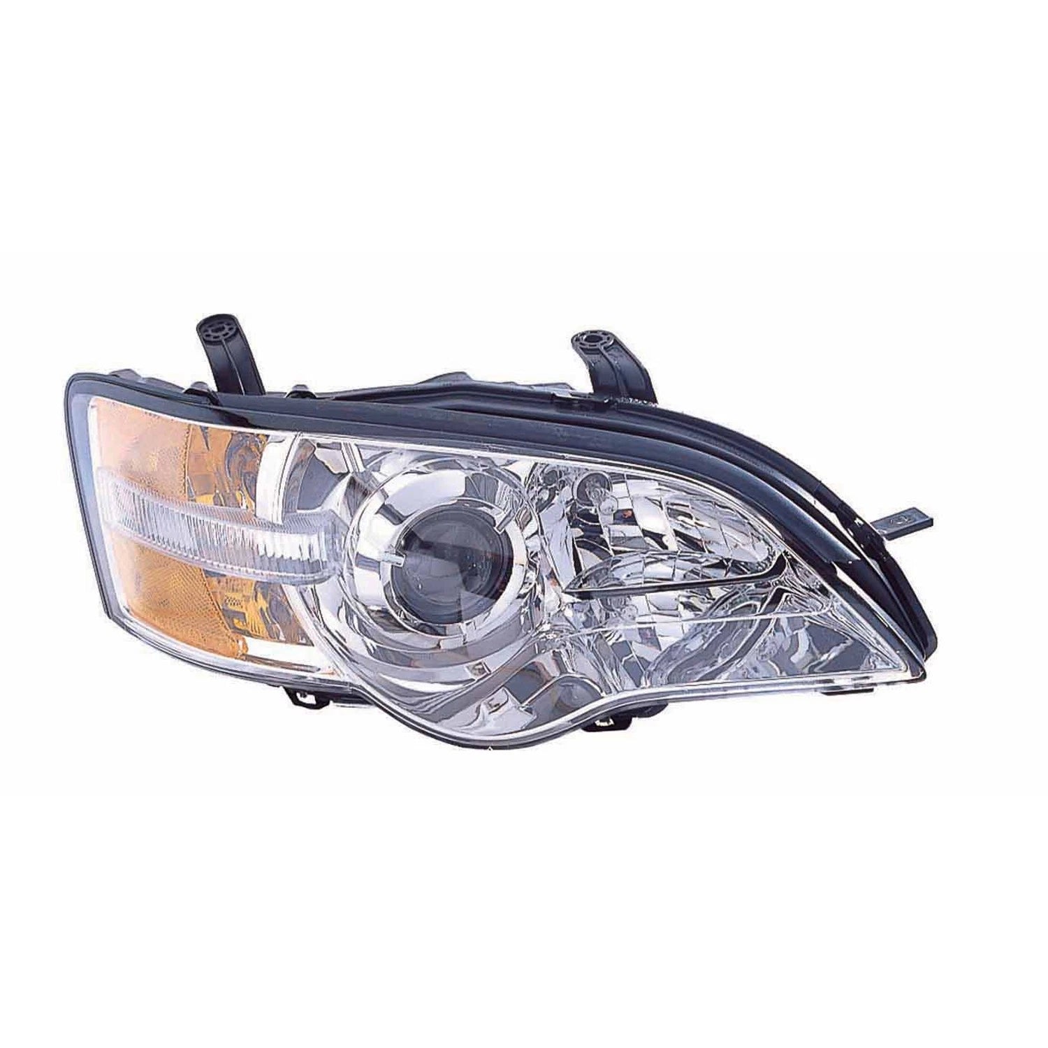 Replacement Chrome Passenger Side Head Light Assembly for 2006-07 Subaru Legacy
