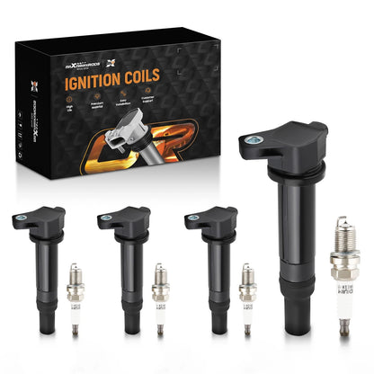 Ignition Coils and Spark Plugs for Dodge Attitude Hyundai Accent Kia Rio (4) (2012–2017)